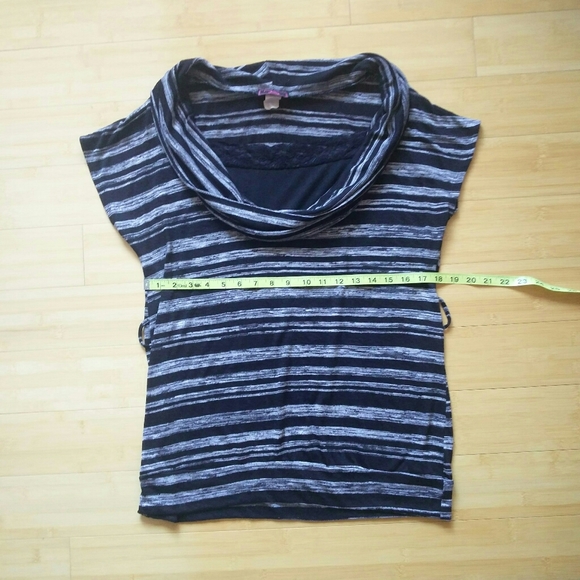 P.inc Striped Lace & Cowl Top - Picture 5 of 7